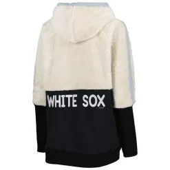 G-III 4Her By Carl Banks Women's Oatmeal/Black Chicago White Sox Shuffle It Raglan Full-Zip Hoodie -Minnesota Twins Shop DSCO1152055978 PH23 ALT3