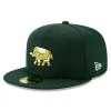 New Era Men's Green Oakland Athletics 2021 Batting Practice 59FIFTY Fitted Hat