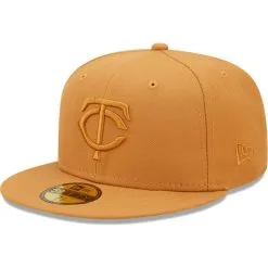 New Era Men's Brown Minnesota Twins Bronze Color Pack 59FIFTY Fitted Hat