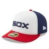 New Era Men's White/Red Chicago White Sox Alternate Authentic Collection On-Field Low 59FIFTY Fitted Hat