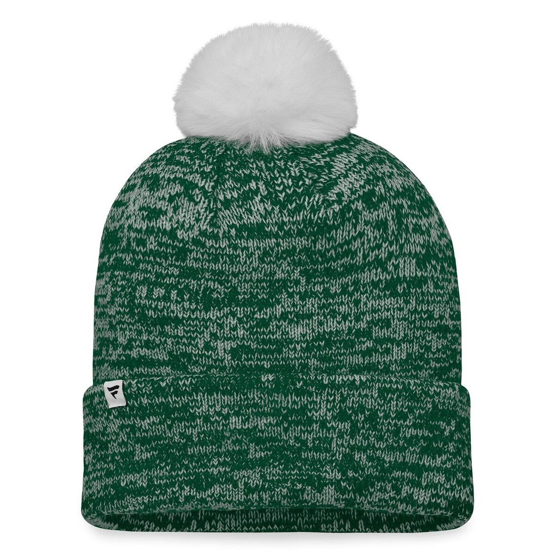Fanatics Branded Women's Green/White Oakland Athletics Iconic Cuffed Knit Hat With Pom 3 Fanatics Branded Women's Green/White Oakland Athletics Iconic Cuffed Knit Hat With Pom - Image 3