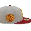 New Era Men's Gray/ Oakland Athletics Navy Undervisor 59FIFTY Fitted Hat