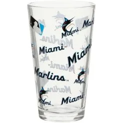 The Memory Company Miami Marlins Full Wrap Pint Glass
