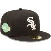 New Era Men's Black Chicago White Sox 2005 World Series S Citrus Pop UV 59FIFTY Fitted Hat
