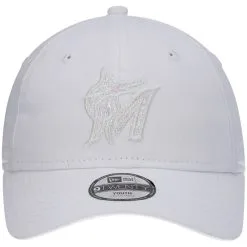 New Era Youth White Miami Marlins Glisten 9TWENTY Adjustable Hat -Minnesota Twins Shop DSCO1153015599 3550 ALT2