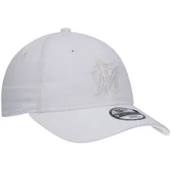 New Era Youth White Miami Marlins Glisten 9TWENTY Adjustable Hat -Minnesota Twins Shop DSCO1153015599 3550 ALT3