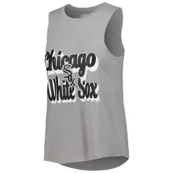 Concepts Sport Women's Heather Black/Heather Gray Chicago White Sox Wordmark Meter Muscle Tank Top & Pants Sleep Set -Minnesota Twins Shop DSCO1153017277 1007 ALT2