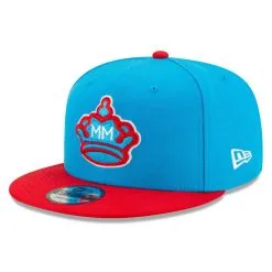 New Era Youth Blue/Red Miami Marlins 2021 City Connect 9FIFTY Snapback Adjustable Hat -Minnesota Twins Shop DSCO1153018514 1191 ALT3