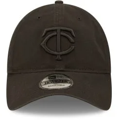 New Era Men's Minnesota Twins Black On Black Core Classic 2.0 9TWENTY Adjustable Hat -Minnesota Twins Shop DSCO1153018826 1007 ALT2