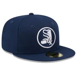 New Era Men's Navy Chicago White Sox Cooperstown Collection Oceanside Green Undervisor 59FIFTY Fitted Hat -Minnesota Twins Shop DSCO1153019197 GZKZ ALT3