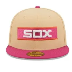 New Era Men's Orange/Pink Chicago White Sox 1933 MLB All-Star Game 50th Anniversary Mango Passion 59FIFTY Fitted Hat -Minnesota Twins Shop DSCO1153019266 2294 ALT2