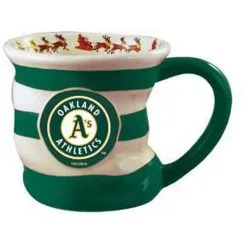 The Memory Company Oakland Athletics 18oz. Team Holiday Mug