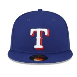 New Era Men's Royal Texas Rangers Authentic Collection Replica 59FIFTY Fitted Hat -Minnesota Twins Shop DSCO1153020974 1350 ALT2