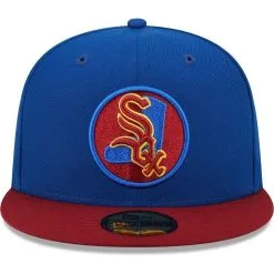 New Era Men's Royal/Red Chicago White Sox Alternate Logo Primary Jewel Gold Undervisor 59FIFTY Fitted Hat -Minnesota Twins Shop DSCO1153021867 1350 ALT2