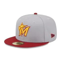 New Era Men's Gray/Red Miami Marlins Navy Undervisor 59FIFTY Fitted Hat -Minnesota Twins Shop DSCO1153023656 FJad ALT3