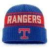 Fanatics Branded Men's Royal/Red Texas Rangers True Classic Retro Cuffed Knit Hat
