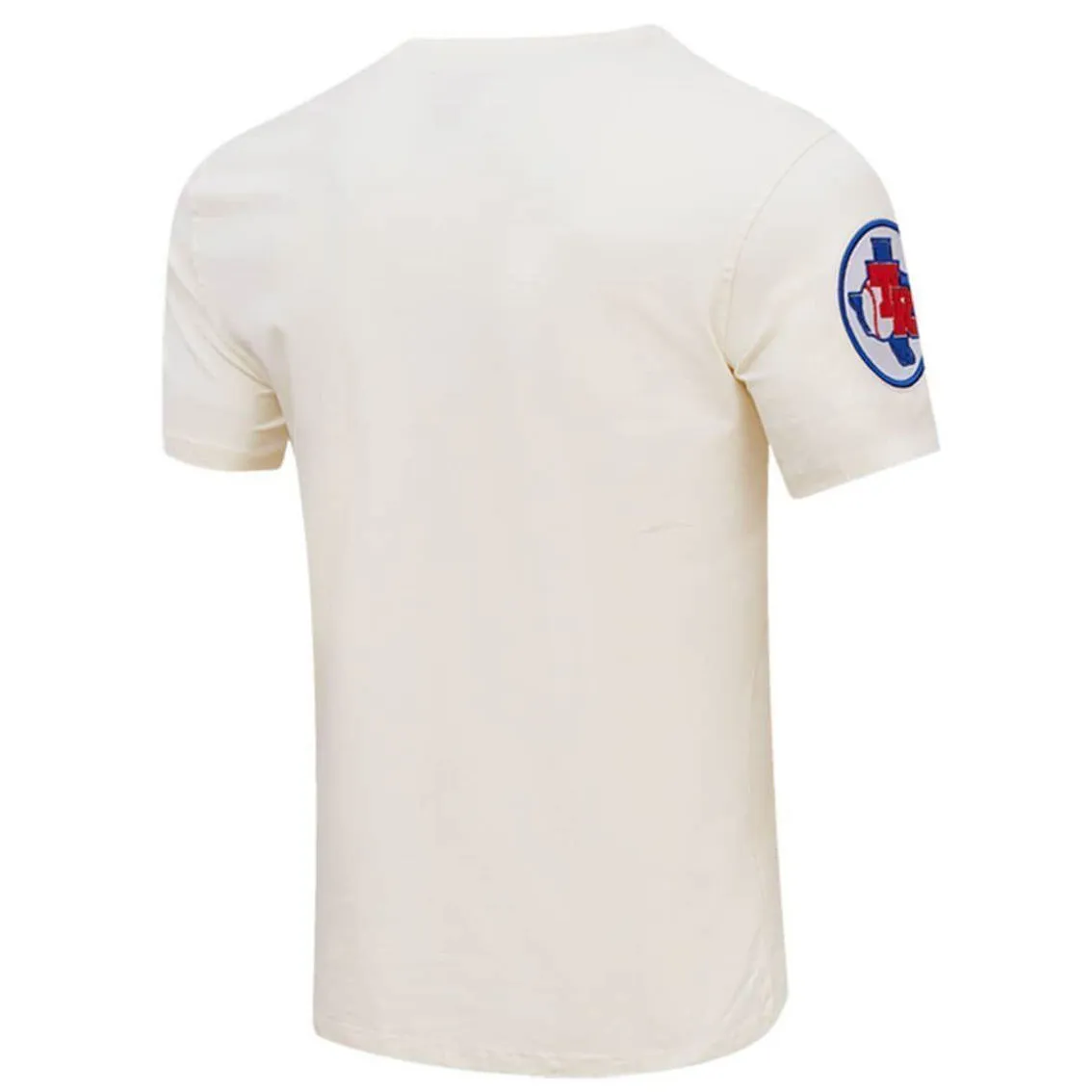Pro Standard Men's Cream Texas Rangers Cooperstown Collection Old English T-Shirt 4 Pro Standard Men's Cream Texas Rangers Cooperstown Collection Old English T-Shirt - Image 4
