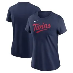 Nike Women's Navy Minnesota Twins 2023 Wordmark T-Shirt