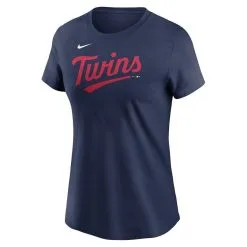 Nike Women's Navy Minnesota Twins 2023 Wordmark T-Shirt -Minnesota Twins Shop DSCO1154152986 1320 ALT2