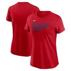 Nike Women's Red Minnesota Twins 2023 Wordmark T-Shirt