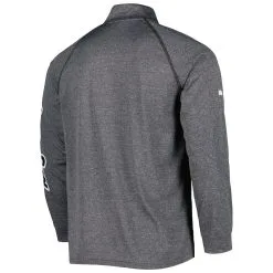 Stitches Men's Heather Gray Chicago White Sox Wordmark Raglan Quarter-Zip Top -Minnesota Twins Shop DSCO1154356198 VNFK ALT3