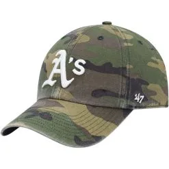 '47 Men's Camo Oakland Athletics Team Clean Up Adjustable Hat