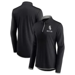 Fanatics Branded Women's Black Chicago White Sox Worth The Drive Quarter-Zip Jacket
