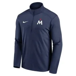 Nike Men's Navy Minnesota Twins 2023 Agility Logo Pacer Performance Half-Zip Pullover Top -Minnesota Twins Shop DSCO1154531824 1320 ALT2