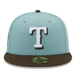 New Era Men's Light Blue/Brown Texas Rangers 2010 World Series Beach Kiss 59FIFTY Fitted Hat -Minnesota Twins Shop DSCO1154722651 1191 ALT2