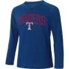 Concepts Sport Men's Royal Texas Rangers Inertia Raglan Long Sleeve Henley T-Shirt
