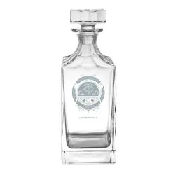 Logo Brands Minnesota Twins 23.75oz. Frost Baroque Glass Decanter