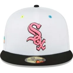 New Era Men's White Chicago White Sox Neon Eye 59FIFTY Fitted Hat 6 New Era Men's White Chicago White Sox Neon Eye 59FIFTY Fitted Hat -Minnesota Twins Shop DSCO1155069253 3550 ALT2