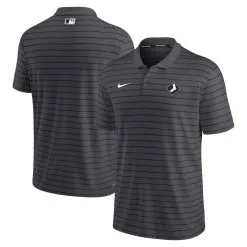 Nike Men's Charcoal Chicago White Sox Authentic Collection 2022 City Connect Striped Performance Polo
