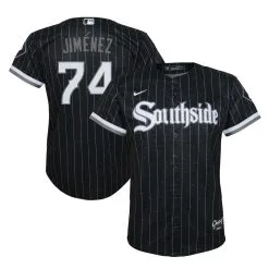 Nike Youth Eloy Jimenez Black Chicago White Sox City Connect Replica Player Jersey