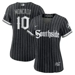 Nike Women's Yoan Moncada Black Chicago White Sox 2021 City Connect Replica Player Jersey