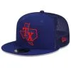 New Era Youth Royal Texas Rangers 2023 Batting Practice 59FIFTY Fitted Hat