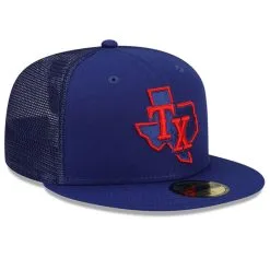 New Era Youth Royal Texas Rangers 2023 Batting Practice 59FIFTY Fitted Hat -Minnesota Twins Shop DSCO1158392053 1350 ALT3