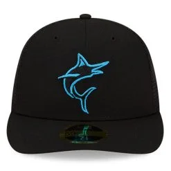 New Era Men's Black Miami Marlins 2023 Batting Practice 59FIFTY Fitted Hat -Minnesota Twins Shop DSCO1158392284 1007 ALT2