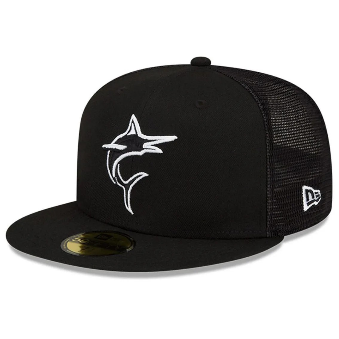 New Era Men's Black Miami Marlins 2023 Batting Practice 59FIFTY Fitted Hat 1 New Era Men's Black Miami Marlins 2023 Batting Practice 59FIFTY Fitted Hat