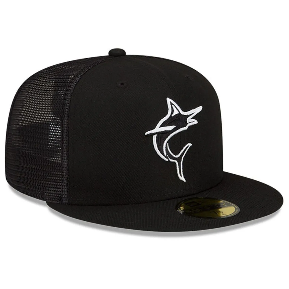 New Era Men's Black Miami Marlins 2023 Batting Practice 59FIFTY Fitted Hat 4 New Era Men's Black Miami Marlins 2023 Batting Practice 59FIFTY Fitted Hat - Image 4