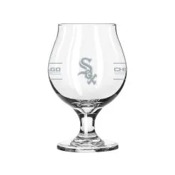 Logo Brands Chicago White Sox 16oz. Belgium Glass