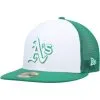 New Era Men's White/Green Oakland Athletics 2023 On-Field Batting Practice 59FIFTY Fitted Hat