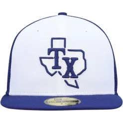 New Era Men's White/Royal Texas Rangers 2023 On-Field Batting Practice 59FIFTY Fitted Hat 6 New Era Men's White/Royal Texas Rangers 2023 On-Field Batting Practice 59FIFTY Fitted Hat -Minnesota Twins Shop DSCO1159235965 3550 ALT2