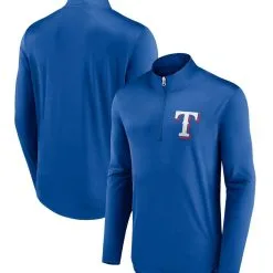 Fanatics Branded Men's Royal Texas Rangers Tough Minded Quarter-Zip Jacket