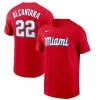 Nike Men's Sandy Alcantara Red Miami Marlins City Connect Name & Number T-Shirt