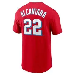 Nike Men's Sandy Alcantara Red Miami Marlins City Connect Name & Number T-Shirt -Minnesota Twins Shop DSCO1159392721 2910 ALT3