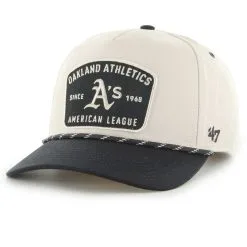 '47 Men's Tan/Black Oakland Athletics Lunar Hitch Adjustable Snapback Hat
