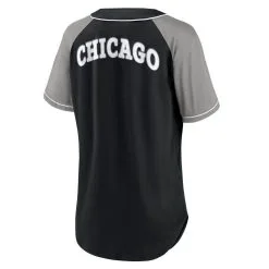 Fanatics Branded Women's Black Chicago White Sox Ultimate Style Raglan V-Neck T-Shirt -Minnesota Twins Shop DSCO1159403711 1007 ALT3