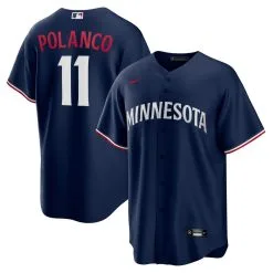 Nike Men's Jorge Polanco Navy Minnesota Twins Alternate Replica Player Jersey