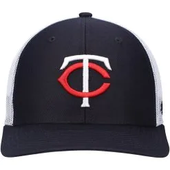 '47 Men's Navy/White Minnesota Twins Primary Logo Trucker Snapback Hat -Minnesota Twins Shop DSCO1159477096 GZKZ ALT2